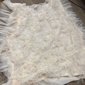 Elegant Cream Lace Top